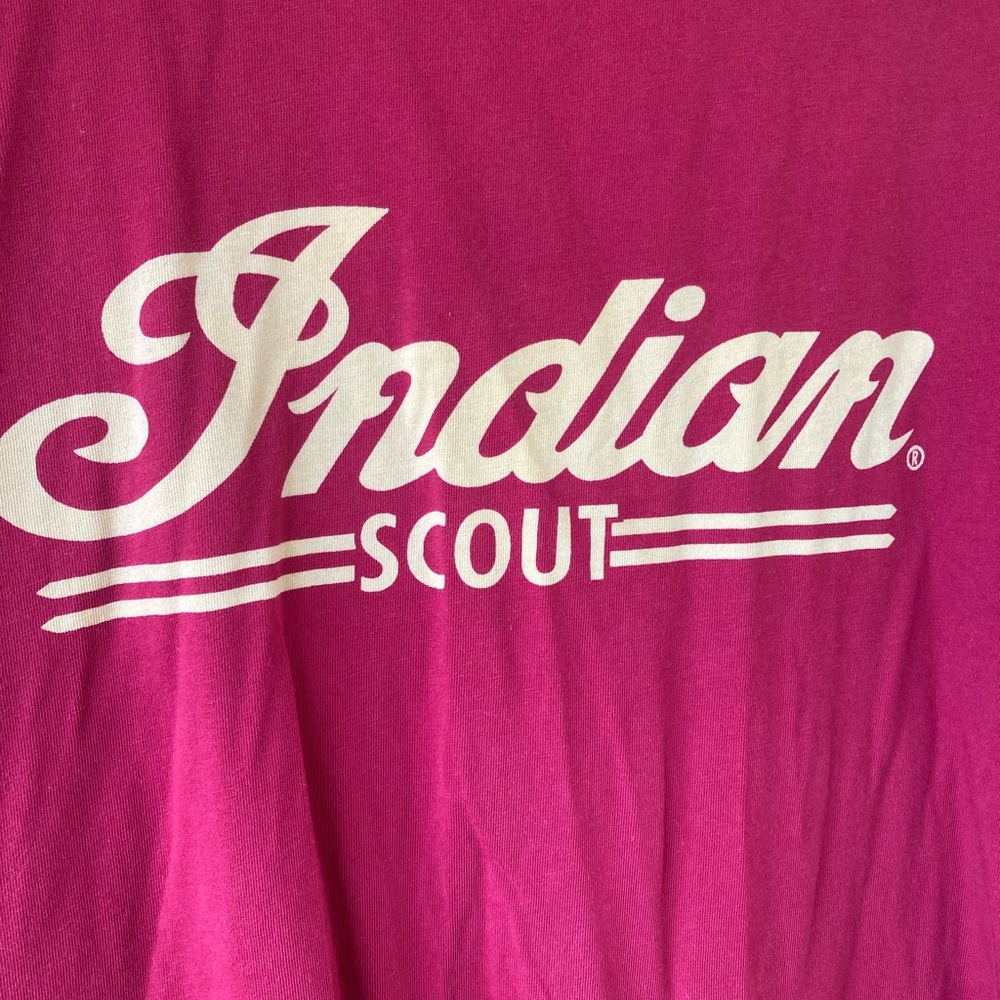 Indian Scout Red Men's T-Shirt 2XL - Picture 2 of 11